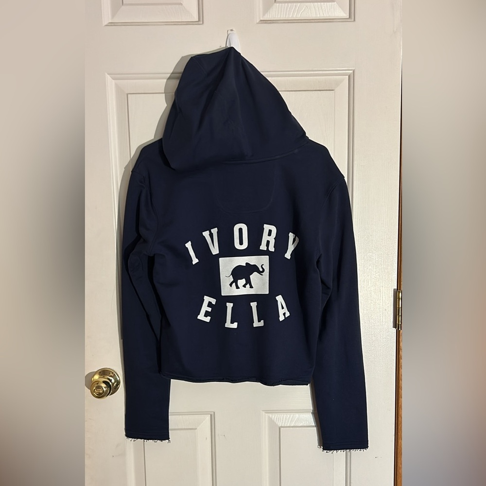 Ivory Ella Cropped Hoodie Size Womens Medium